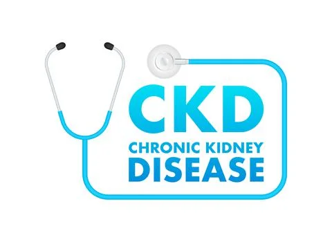 Chronic kidney disease. 3d vector illustration. World health day. Medicine day Stock Illustration