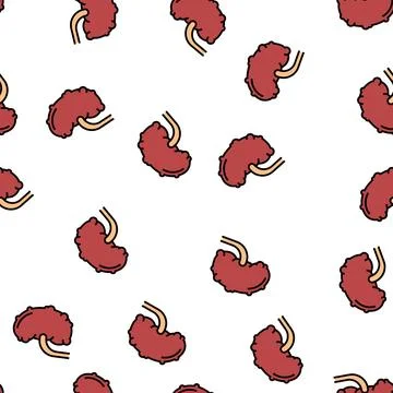 Chronic pyelonephritis vector seamless pattern Stock Illustration