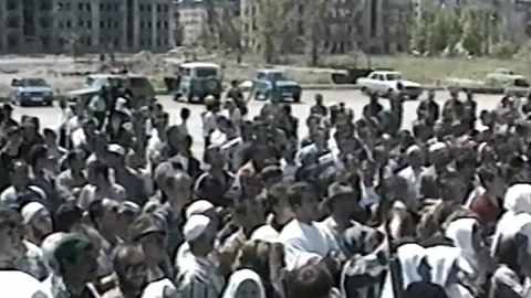 Chronicles of the Chechen war. 1994-1996. City Grozniy. Archival (33) Video stock 235065481