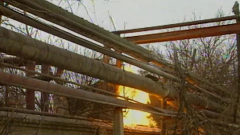 Chronicles of the Chechen war. 1994-1996. City Grozniy. Archival (34) Video stock 235065584