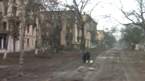 Chronicles of the Chechen war. 1994-1996. City Grozniy. Archive (13) Stock Footage 235065923