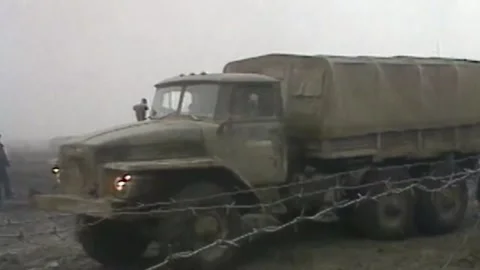 Chronicles of the Chechen war. 1994-1996. City Grozniy. Archive (16) Video stock 235065998