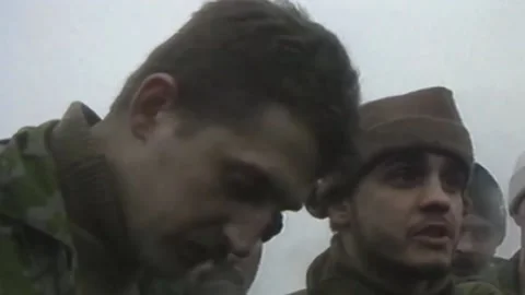 Chronicles of the Chechen war. 1994-1996. City Grozniy. Archive (17) Video stock 235066034