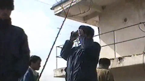 Chronicles of the Chechen war. 1994-1996. City Grozniy. Archive (21) Stock Footage 235066203