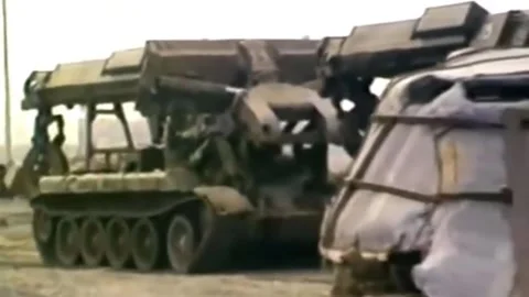 Chronicles of the Chernobyl disaster. An accident at a nuclear power plant.  Stock Footage 232780982