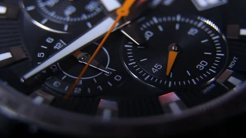 Chronograph Watch Stock Footage