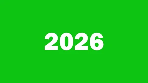 Chronological Year Transition 2000-2027 Green Screen Timeline Stock Footage 341883375