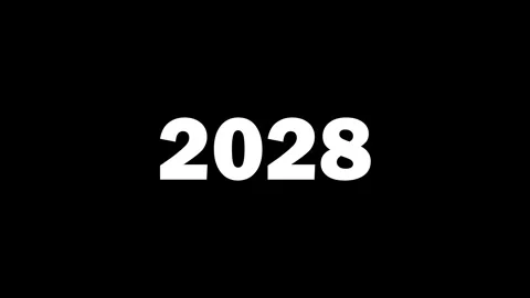 Chronological Year Transition 2000-2029 Progress Timeline Stock Footage 341883396