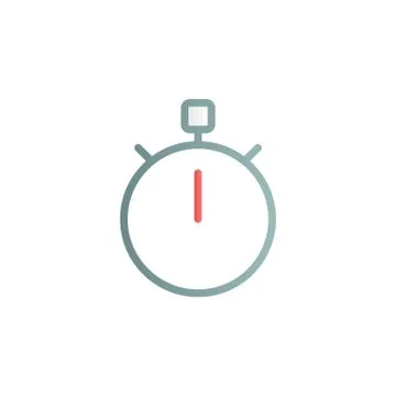 Chronometer color gradient vector icon Stockillustratie