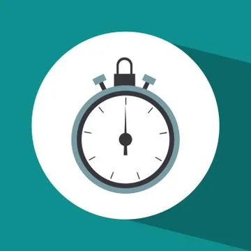 Chronometer device icon Stock Illustration