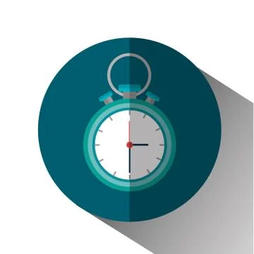 Chronometer device isolated icon 스톡 일러스트