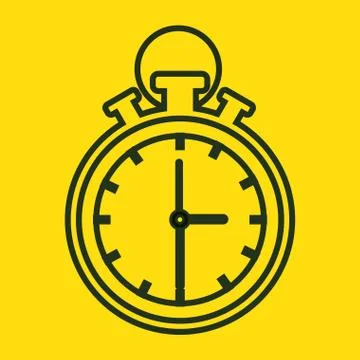 Chronometer device isolated icon Illustrazione stock