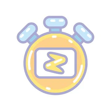 Chronometer fast time Stock Illustration