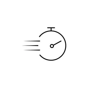 Chronometer icon. Element of speed for mobile concept and web apps illustration Stock Illustration