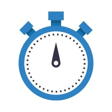 Chronometer icon, flat desgin Illustrazione stock