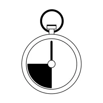Chronometer icon, flat design イラスト素材