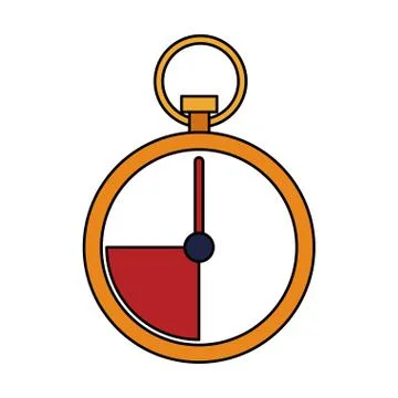Chronometer icon, flat design イラスト素材