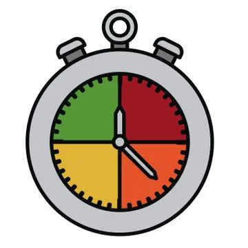 Chronometer isolated icon design Illustrazione stock