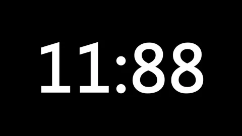 Chronometer measuring 1 minute with seconds and milliseconds Video stock 247665309