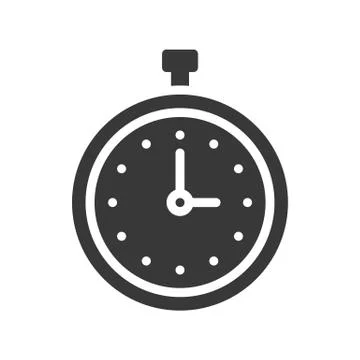 Chronometer or strop watch icon, pixel perfect design Illustrazione stock
