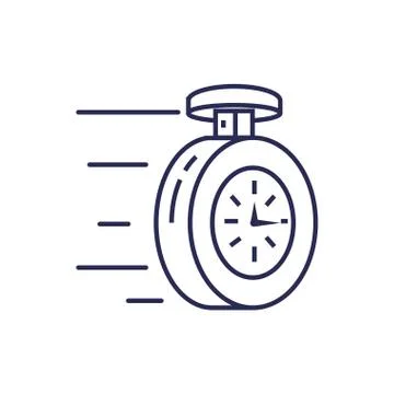 Chronometer time precision isolated icon Stock Illustration