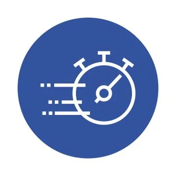 Chronometer timer block style icon イラスト素材
