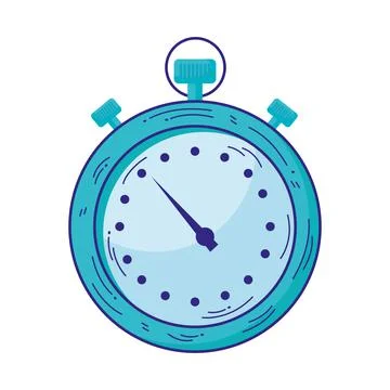 Chronometer timer counter isolated icon Illustrazione stock