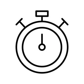 Chronometer timer counter line style icon 스톡 일러스트