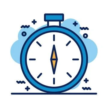 Chronometer timer detail style icon 스톡 일러스트