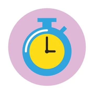 Chronometer timer device isolated icon Stock Illustration