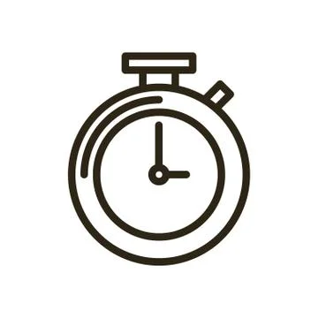 Chronometer timer device isolated icon Stock Illustration