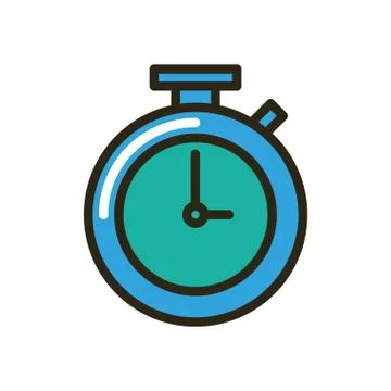 Chronometer timer device isolated icon Stock Illustration