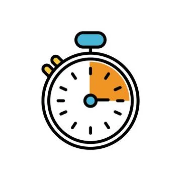 Chronometer timer fill style icon 스톡 일러스트