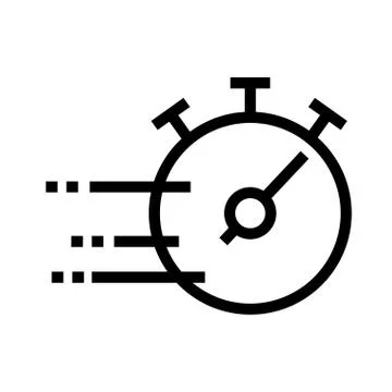 Chronometer timer flat style icon Stock Illustration