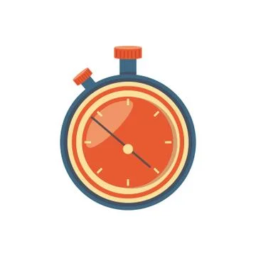 Chronometer timer isolated icon Illustrazione stock