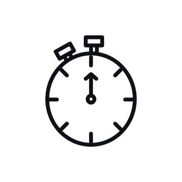 Chronometer timer isolated icon Illustrazione stock