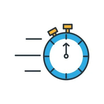 Chronometer timer isolated icon Stockillustratie