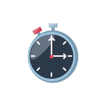 Chronometer timer isolated icon Illustrazione stock