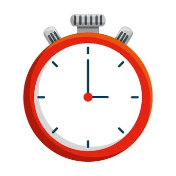 Chronometer timer isolated icon Illustrazione stock