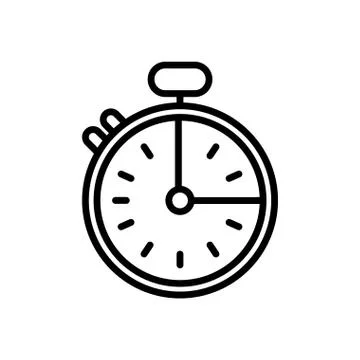 Chronometer timer line style icon Stockillustratie