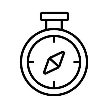 Chronometer timer line style icon 스톡 일러스트