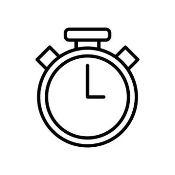 Chronometer timer line style icon 库存插图