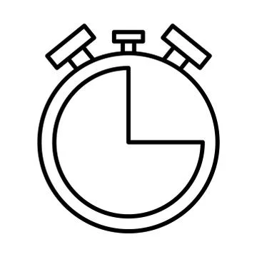 Chronometer timer line style icon 库存插图