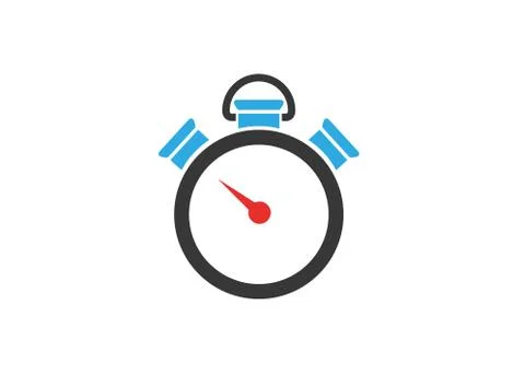 Chronometer timer symbol for countdown logo design 스톡 일러스트