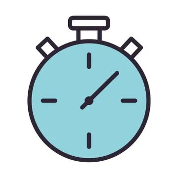 Chronometer timer watch isolated icon Illustrazione stock