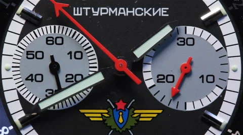 Chronometer Watch Dial 1 Stock-Footage 49524888