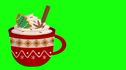 Chrtistmas Tree mug 스톡 동영상 252925669