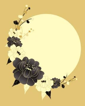 Chrysanthemum design Illustrazione stock