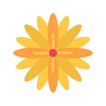 Chrysanthemum Icon Image. Stock Illustration