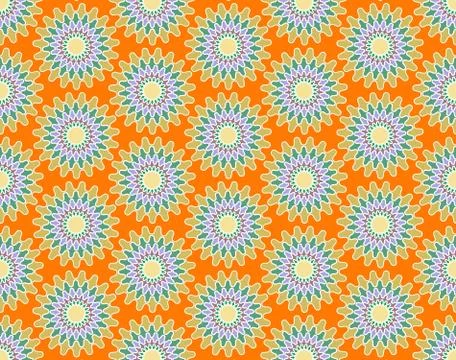 Chrysanthemum pattern Illustrazione stock